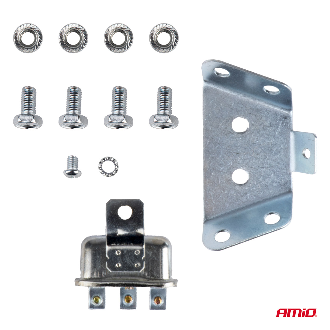 AMIO - Κορνα Σαλιγγαρια 12V - 110DB Κοκκινο/μαυρο - 2 Τεμ. (04075/AM) - Thumbnail 4