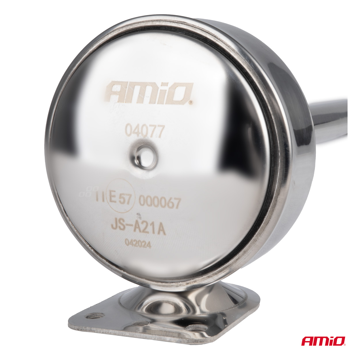 AMIO - Κορνα Πνευματικη Μονη 12/24V 115DB High Tone ΜΗΚΟΣ:520MM Χρωμιο - 1 Τεμ. (04077/AM) - Thumbnail 2