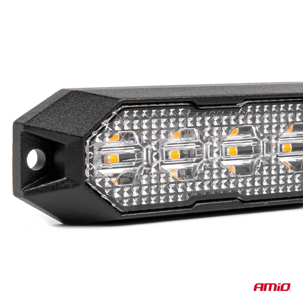 AMIO - Στρομπο 12/24V 6XSMD LED 18W (6X3W) R65 R10 IP68 IP6K9K 122X30MM - 1 Τεμ. (03930/AM) - Thumbnail 3