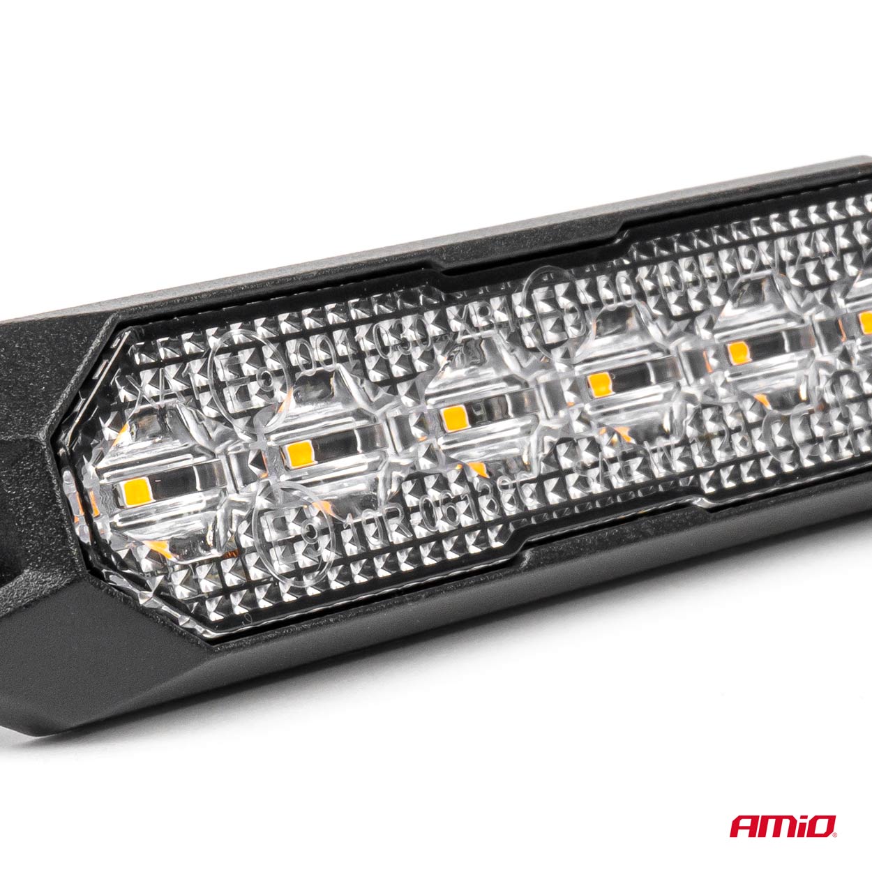 AMIO - Στρομπο 12/24V 6XSMD LED 18W (6X3W) R65 R10 IP68 IP6K9K 122X30MM - 1 Τεμ. (03930/AM) - Thumbnail 2
