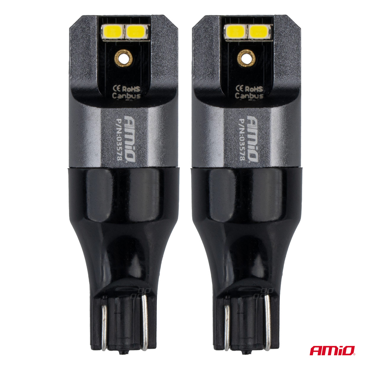 AMIO - Λαμπακια T15 W16W 12/24V 6.000K 4XSMD LED Can-bus Λευκο 2016 Pro Series - 2 Τεμ. (03578/AM) - Thumbnail 2