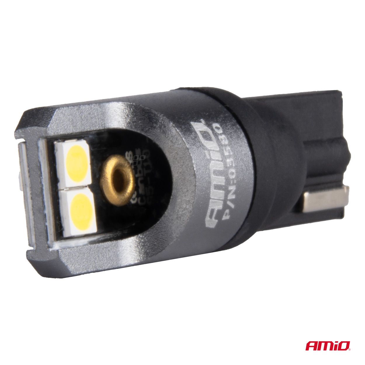 AMIO - Λαμπακια T10 W5W 12/24V 6.000K 4XSMD LED Full Can-bus Λευκο 3030 Pro Series - 2 Τεμ. (03580/AM) - Thumbnail 3