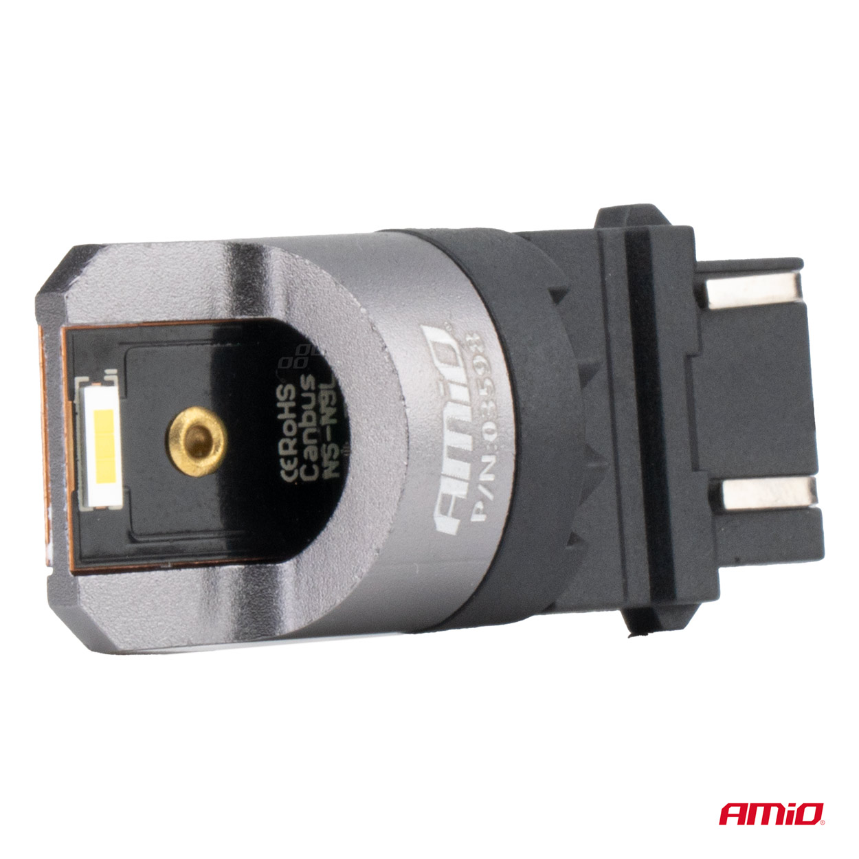 AMIO - Λαμπακια P27/7W 3157 12/24V 6.000K 2XSMD LED Full Can-bus Λευκο Pro Series - 2 Τεμ. (03598/AM) - Thumbnail 3