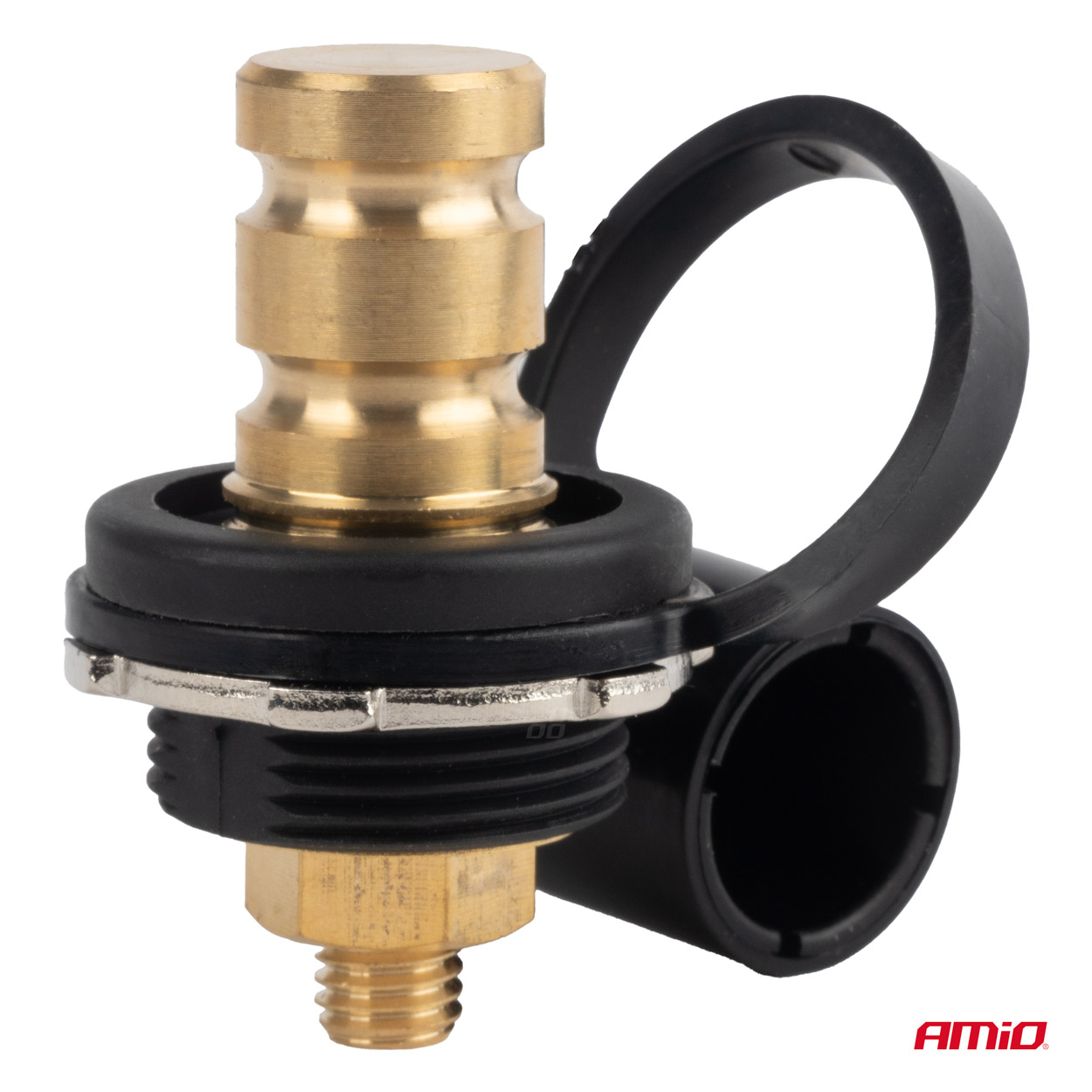 AMIO - Πολος Μπαταριας Αρνητικος 3/8'' M10 MAX.48V 250A Σε Μαυρο Χρωμα Με Καπακι - 1 Τεμ. (03813/AM) - Thumbnail 3