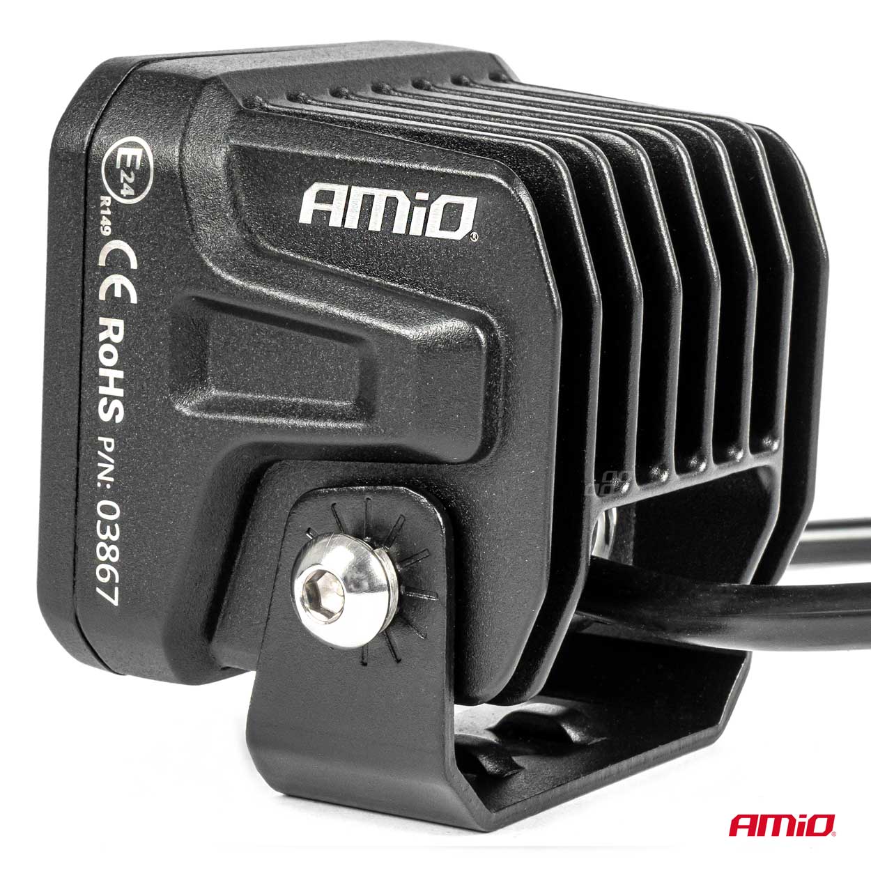 AMIO - Προβολεας Οδηγησης LED Pro IP67 10-30V 18W Τετραγωνος 82X78X76MM - 1 Τεμ. (03867/AM) - Thumbnail 4