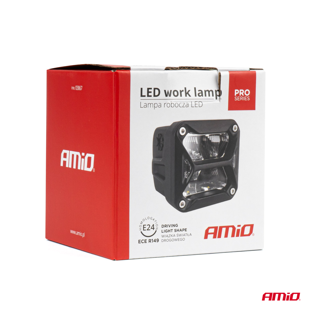 AMIO - Προβολεας Οδηγησης LED Pro IP67 10-30V 18W Τετραγωνος 82X78X76MM - 1 Τεμ. (03867/AM) - Thumbnail 6