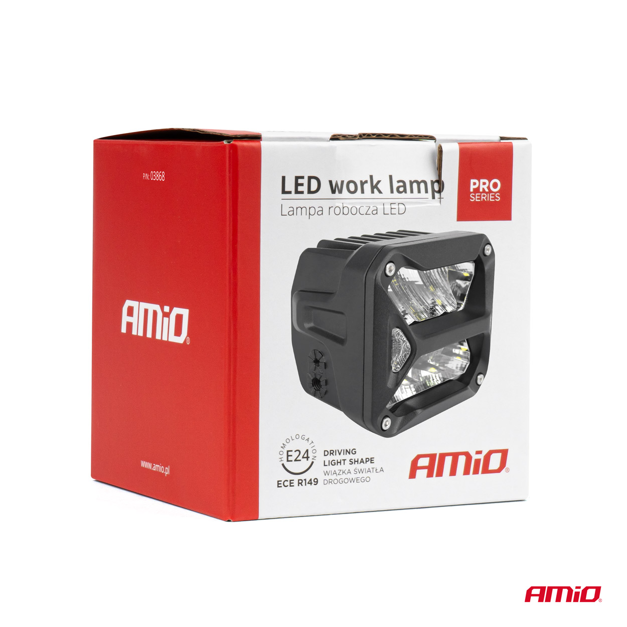 AMIO - Προβολεας Οδηγησης LED Pro IP67 10-30V 58W Τετραγωνος 107X102X86MM - 1 Τεμ. (03868/AM) - Thumbnail 6