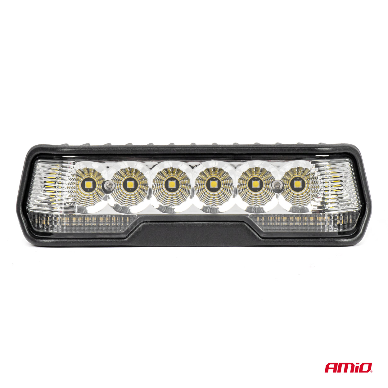 AMIO - Προβολεας Οδηγησης Στρογγυλος LED Pro IP67 7200LM 10-30V - 54W - 6000K - 12 LED - 140X140X61MM - 1 Τεμ. (03870/AM) - Thumbnail 3