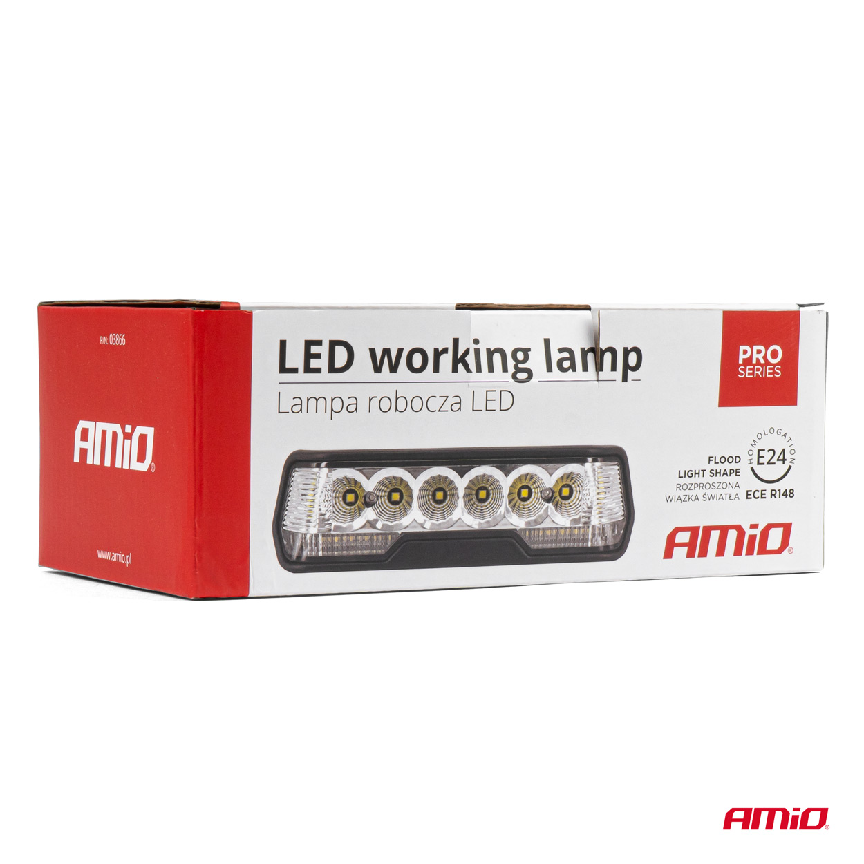 AMIO - Προβολεας Οδηγησης Στρογγυλος LED Pro IP67 7200LM 10-30V - 54W - 6000K - 12 LED - 140X140X61MM - 1 Τεμ. (03870/AM) - Thumbnail 6