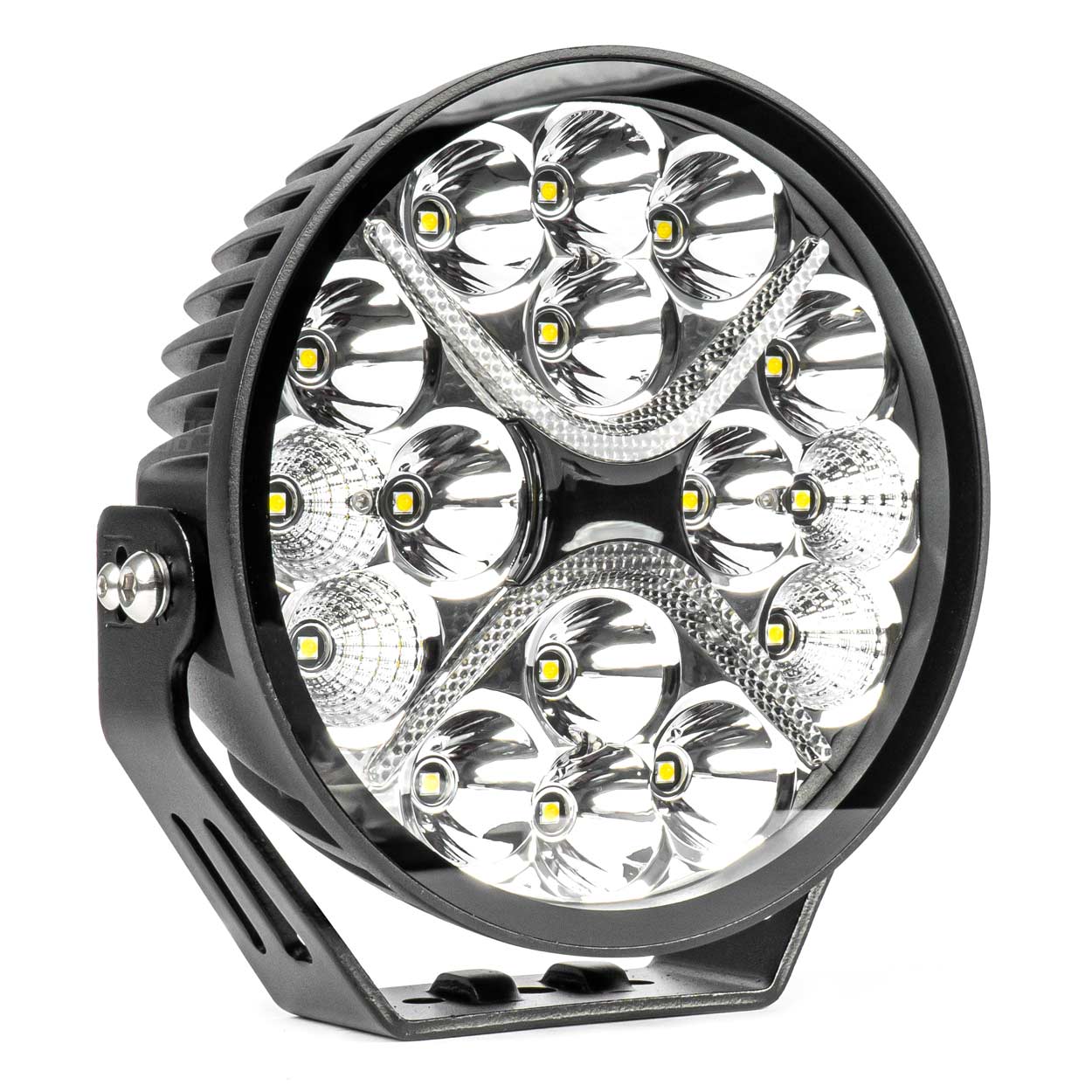 Amio - ΠΡΟΒΟΛΕΑΣ ΟΔΗΓΗΣΗΣ ΣΤΡΟΓΓΥΛΟΣ LED PRO IP67 9600lm 10-30V - 80W - 6000K - 16 LED - 178x178x65mm - 1 ΤΕΜ. (03871/AM)
