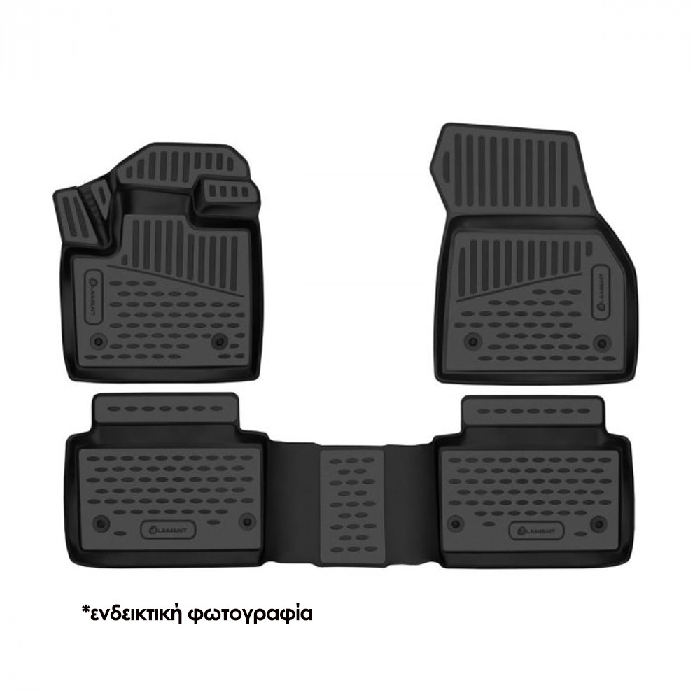 ΠΑΤΑΚΙΑ ΣΕ ΣΚΑΦΗ TPE ΛΑΣΤΙΧΟ ΓΙΑ FORD TOURNEO COURIER 2024+ COMPACT VAN ΣΕ ΜΑΥΡΟ ΧΡΩΜΑ NOVLINE - 4 ΤΕΜ