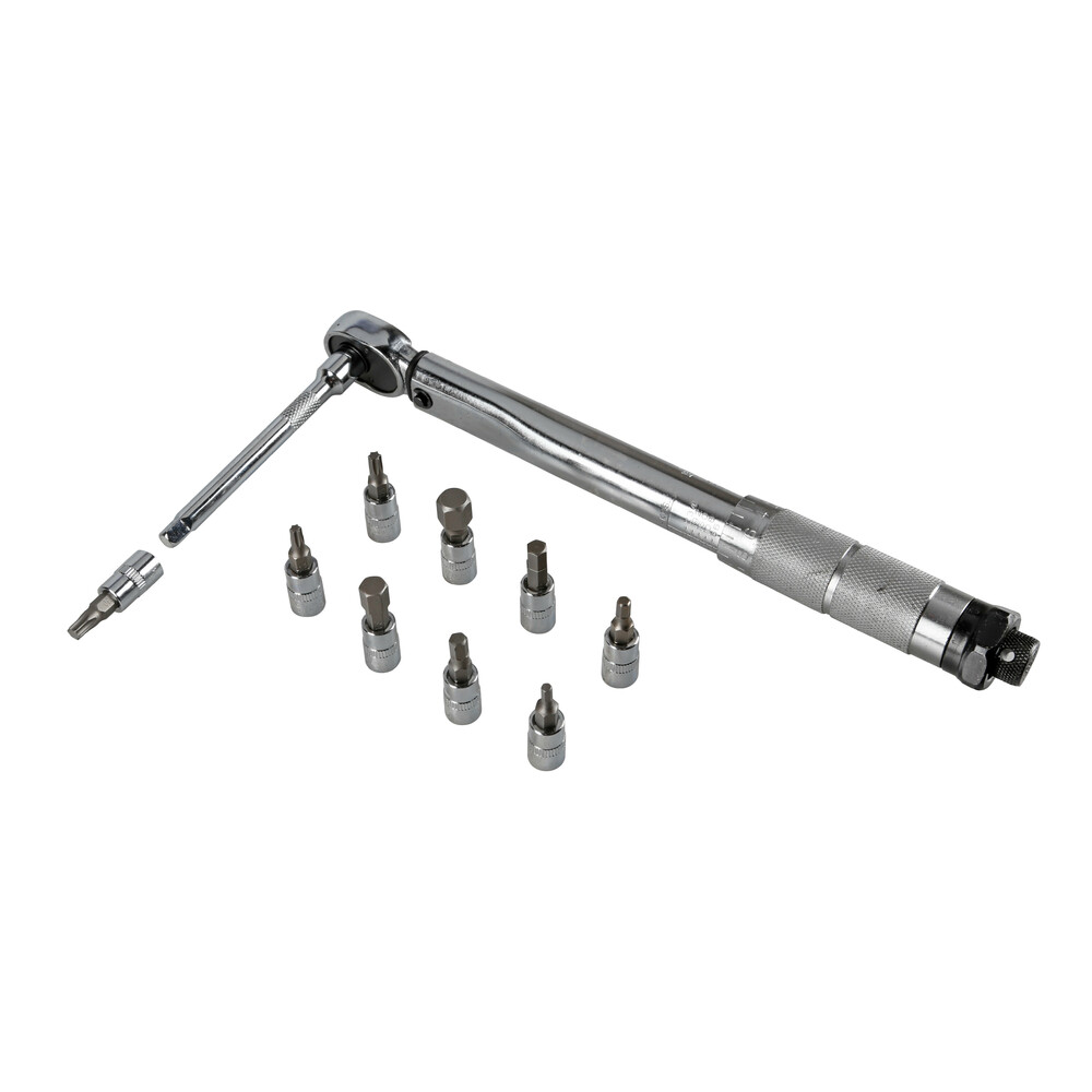 Δυναμοκλειδο/ροποκλειδο Torque (τορξ) 1/4'' 5>25NM 28CM Crv Με 9 Μυτες & Προεκταση Μηκους 10CM LAMPA - 1 Τεμ. - Thumbnail 5