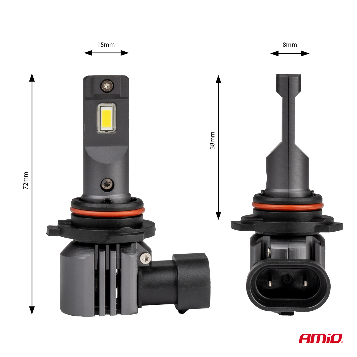 AMIO - Λαμπες HB4 12V 44W 6.500K 3.936LM LED X4 Series Aviator Plug & Play 2τεμ. (03767/AM) - Thumbnail 3