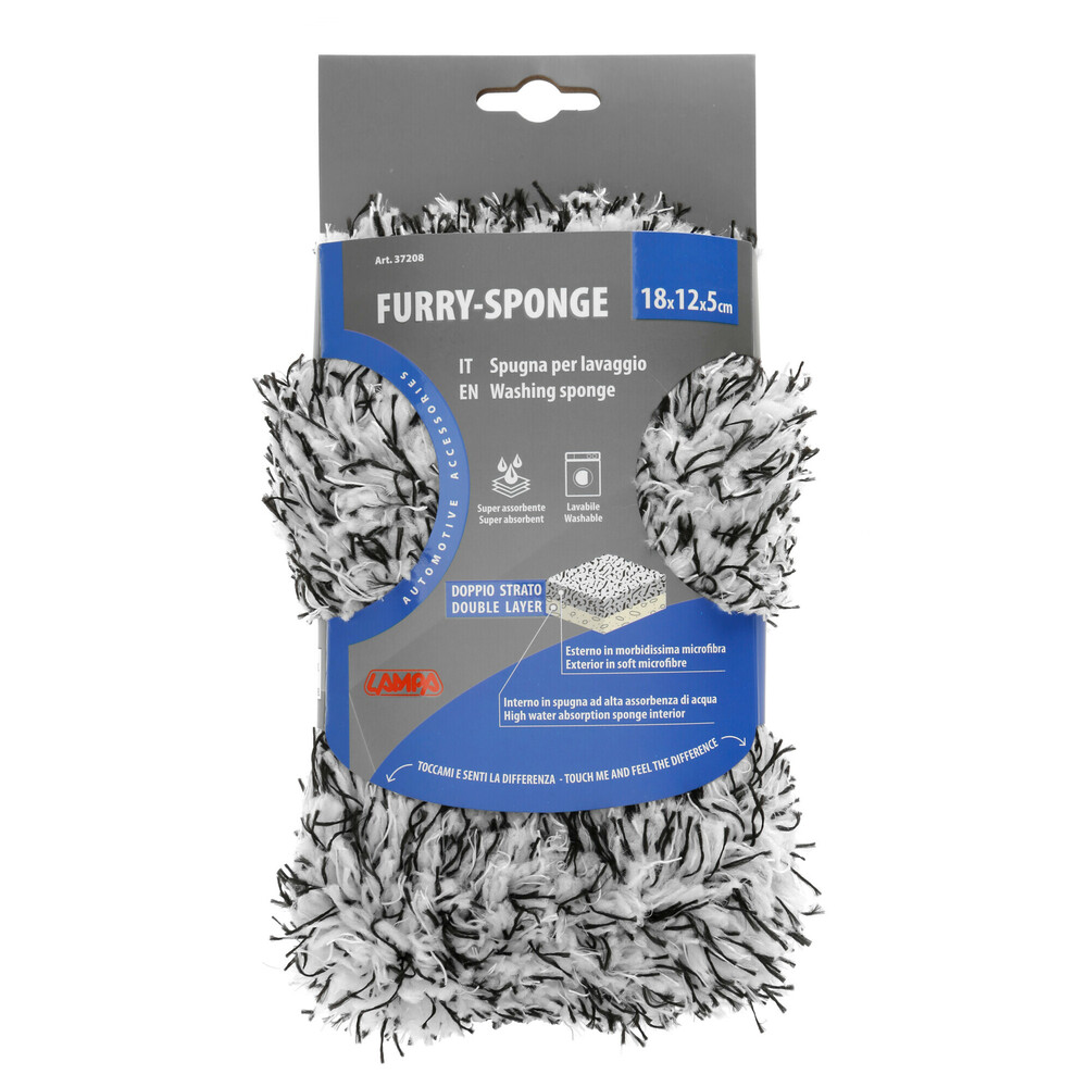 Σφουγγαρι Πλυσιματος Με Μικροινες Furry-sponge 18X12X5CM LAMPA -1 Τεμ. - Thumbnail 2