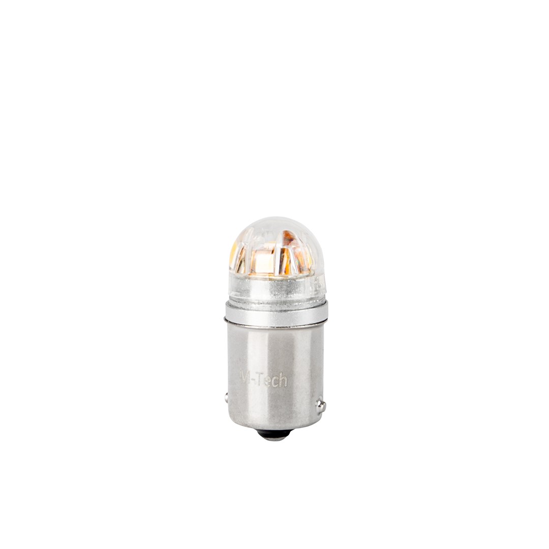 Λαμπακια R5W 12/24V BA15S 5X2835SMD LED Can-bus Λευκο (μονοπολικο-φουντουκι) Platinium Blister  M-TECH - 2 Τεμ. - Thumbnail 2