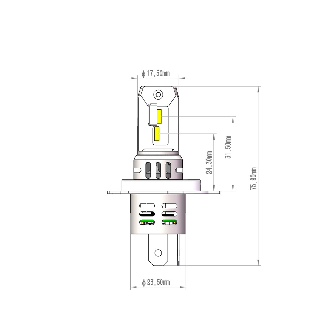 Λαμπα LED H4 12V IP65 6.000K 4.600LM LED Set Pro Smart Series M-TECH - 2 Τεμ. - Thumbnail 3