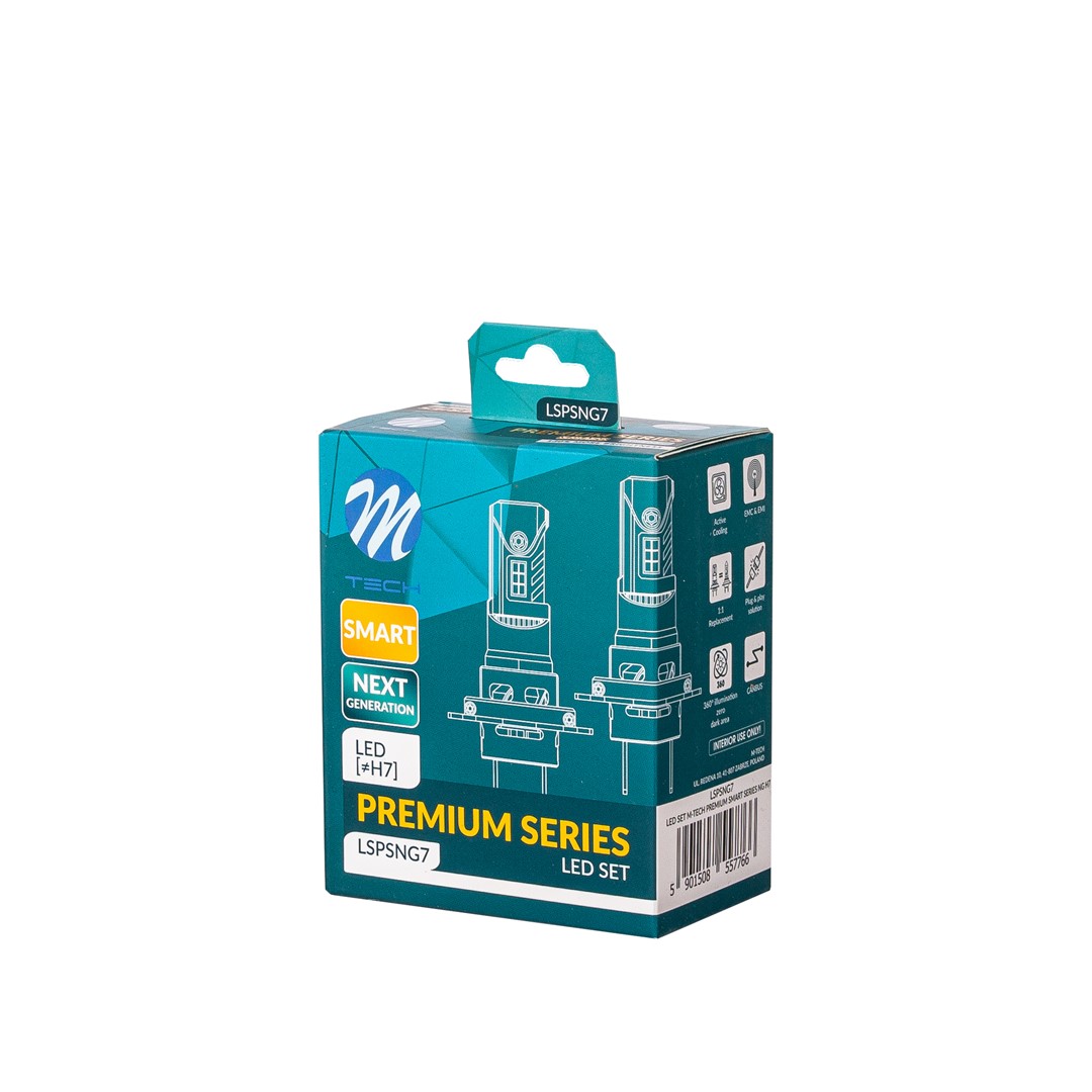 M-TECH - Λάμπες LED H7 Τάση Λειτουργίας 12V Απόδοσης 35W 6.000K 4.000LM Canbus CSP3570 Premium Smart Series Κάλυψη 360 Μοιρών Για Προτζέκτορες Για Επιβατικά Αυτοκίνητα - 2 Τεμ. (LSPS7H7) - Thumbnail 3