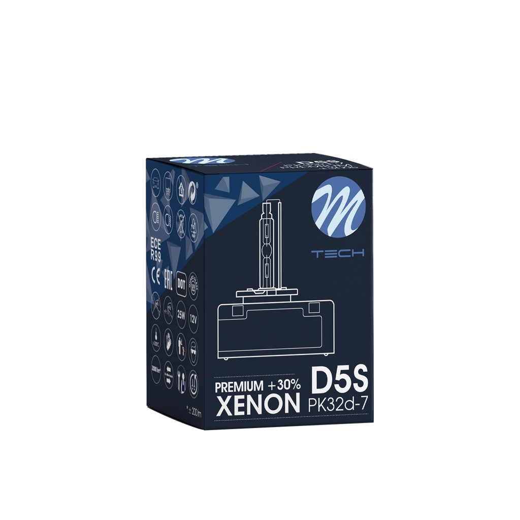 Λαμπα Χενον D5S 12V 25W 4.300K Premium Xenon +30%. M-TECH - 1 Tem. - Thumbnail 3