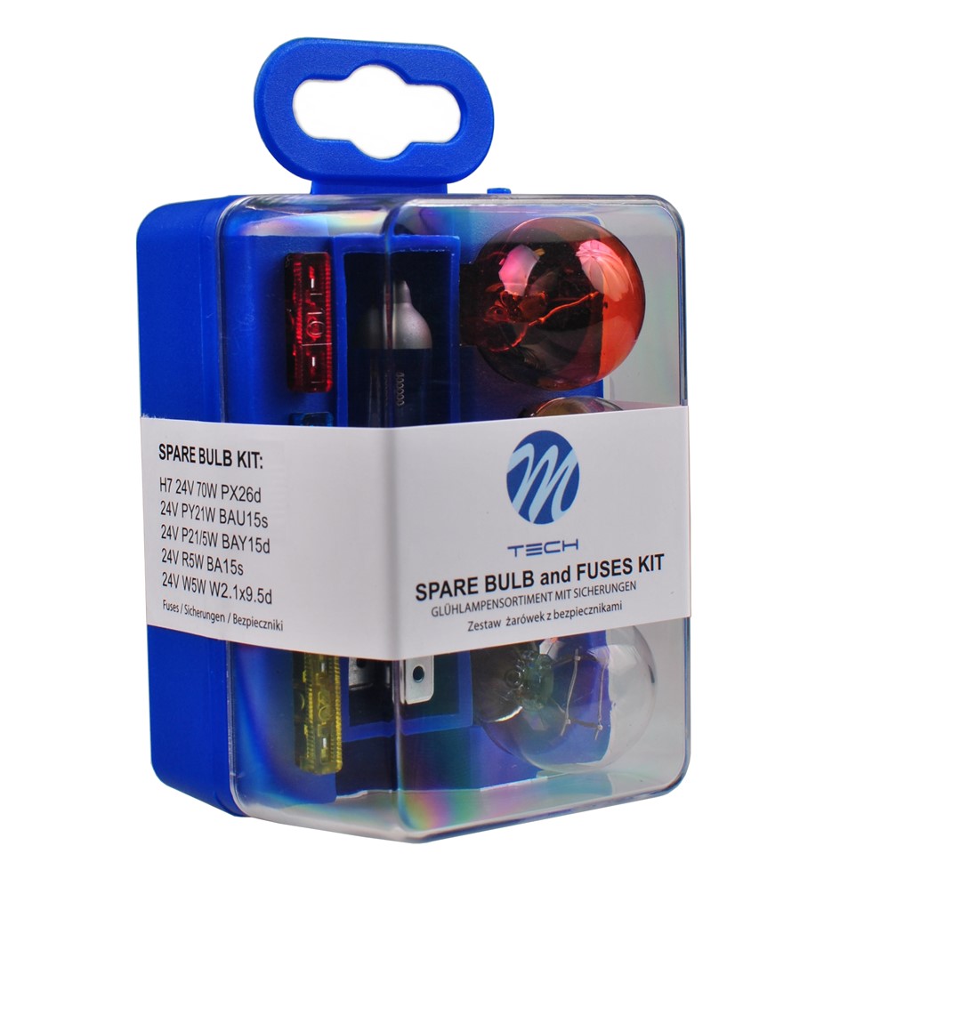 H7 24V 70W/PY21W 24V/P21/5W 24V/R5W 24V/W5W (T10) 24V M-TECH - 5 Τεμ.