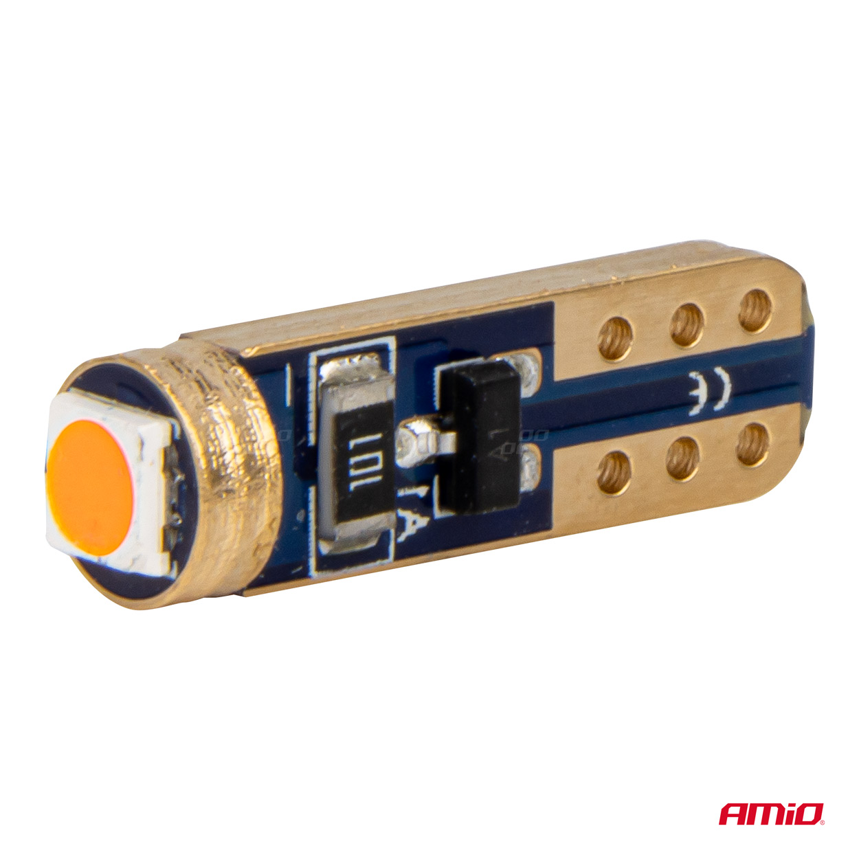 AMIO - Λαμπακια T5 W1W 12V 1SMD LED Κοκκινα - 2 Τεμ. (03727/AM) - Thumbnail 3