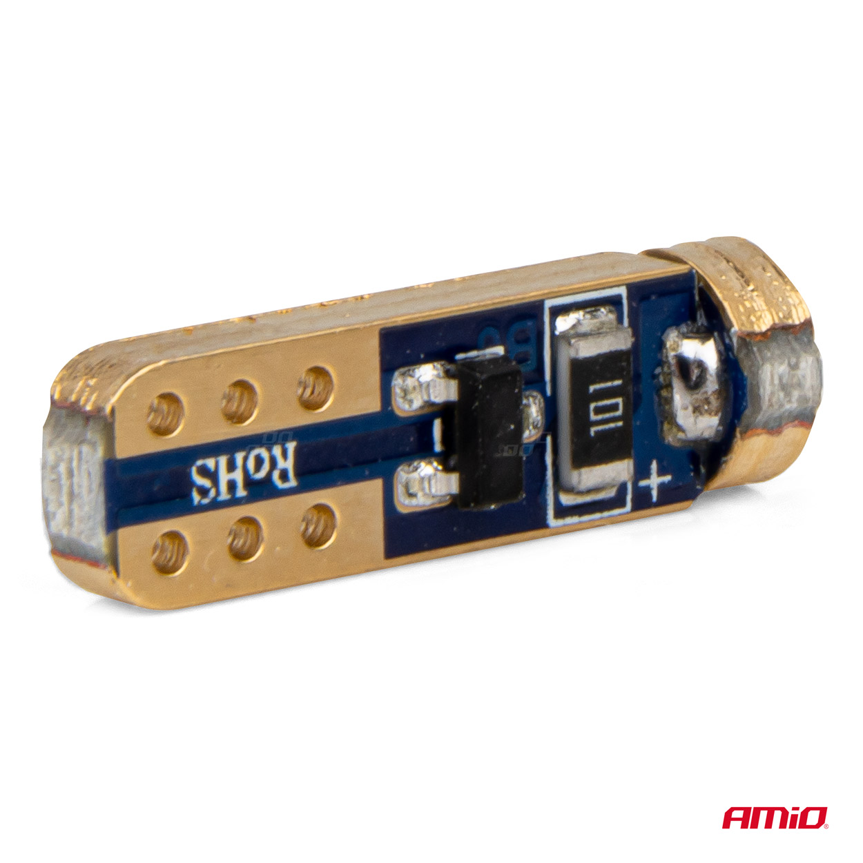 AMIO - Λαμπακια T5 W1W 12V 1SMD LED Κοκκινα - 2 Τεμ. (03727/AM) - Thumbnail 4