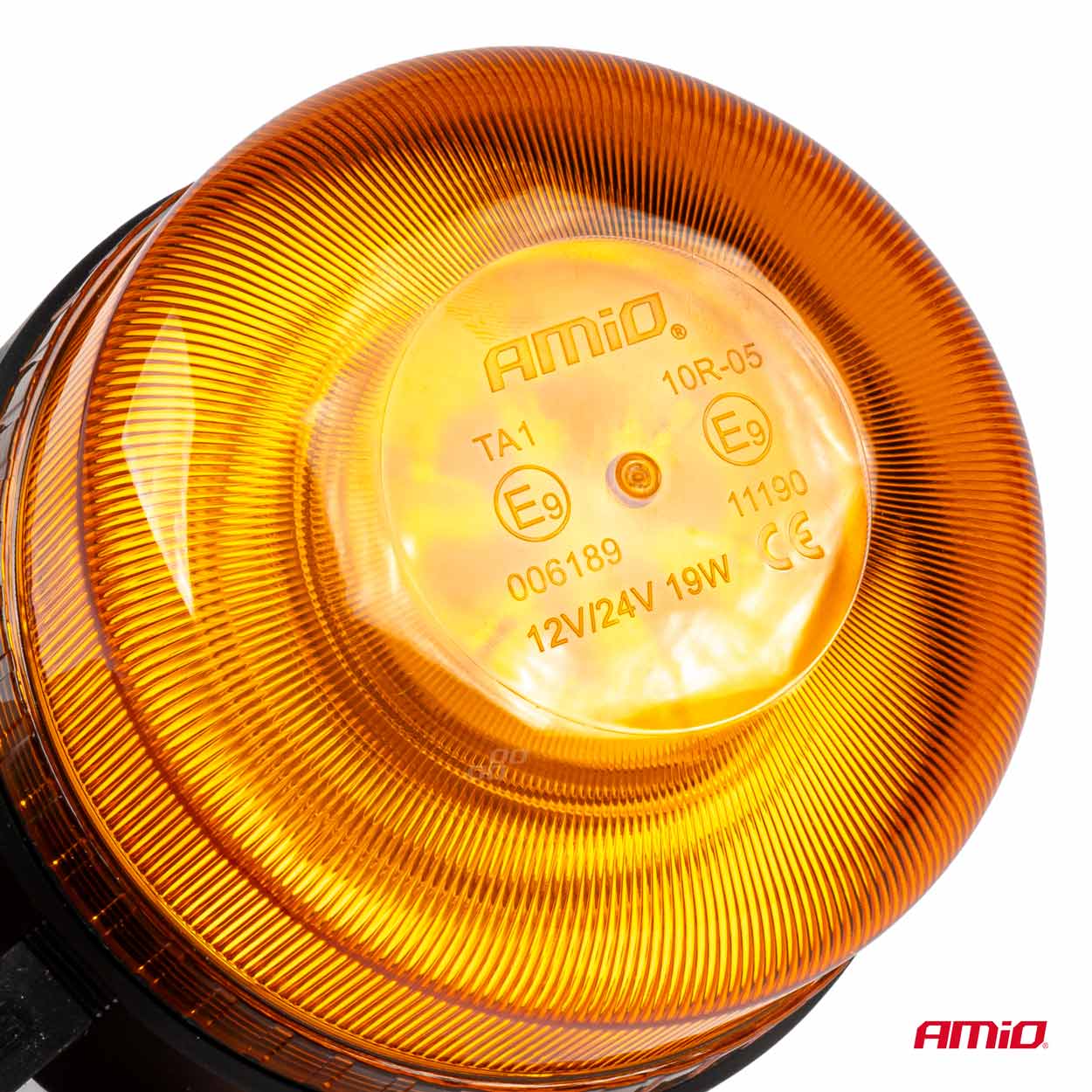 AMIO - Φαρος 12/24V Πορτοκαλι 36 LED Μαγνητικος Επαναφορτιζομενος Ασυρματος Με Remote Control 123X110MM - 1 Τεμ. (03932/AM) - Thumbnail 2
