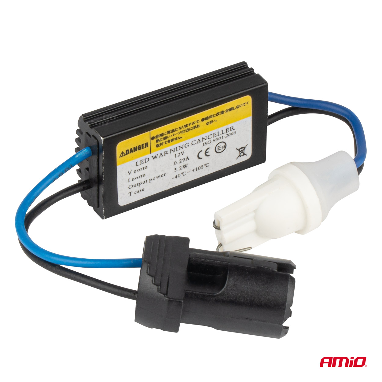 AMIO - Αντισταση Για Λαμπακια LED T10 W5W 12V 3.2W - 1 Τεμ. (04087/AM) - Thumbnail 2