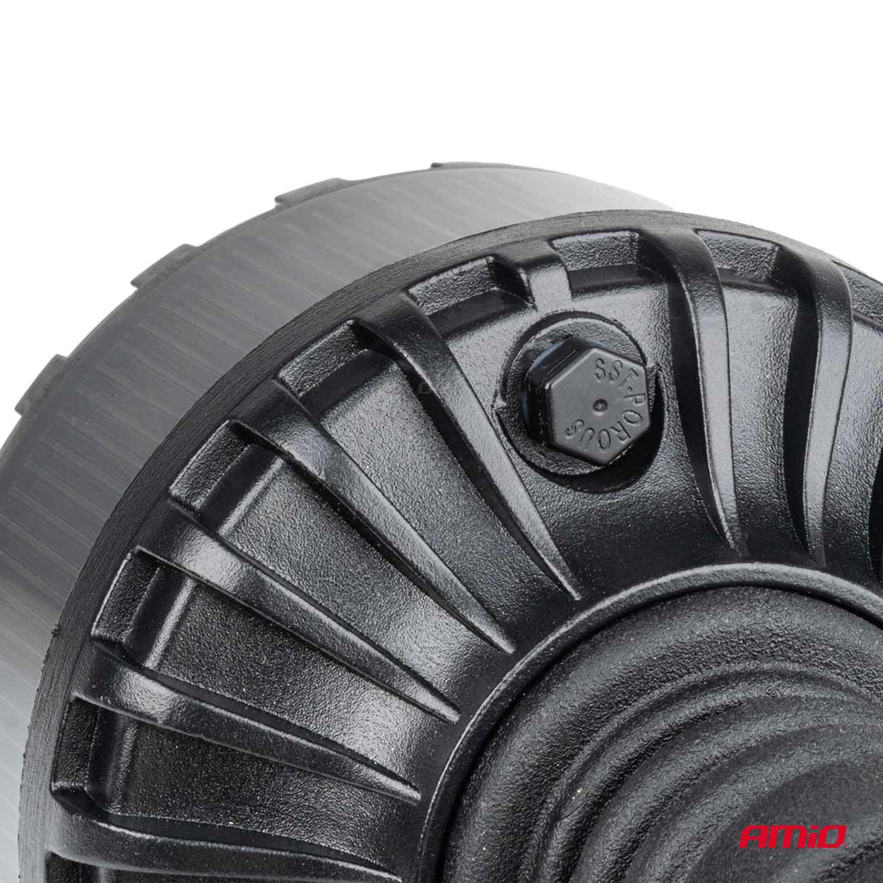 AMIO - Φαρος Φιμε Heavy Duty W28P 12/24V 16LED Ελαστικος Βιδωτος Πορτοκαλι Υ169MM Φ110MM - 1 Τεμ. (04107/AM) - Thumbnail 4