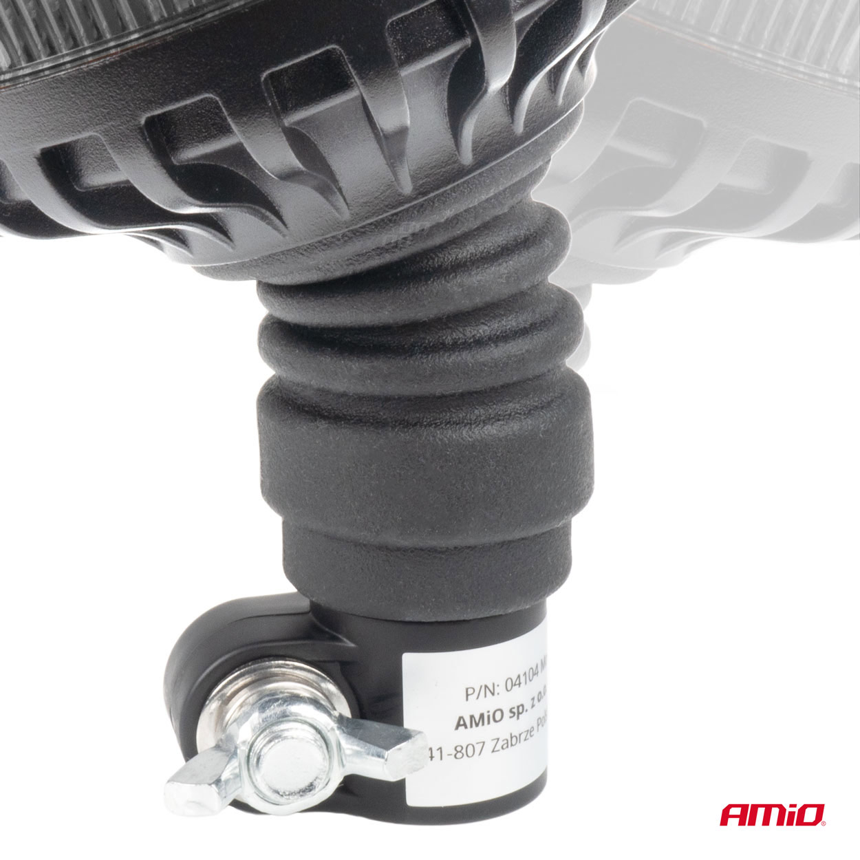 AMIO - Φαρος Φιμε Heavy Duty W28P 12/24V 16LED Ελαστικος Βιδωτος Πορτοκαλι Υ169MM Φ110MM - 1 Τεμ. (04107/AM) - Thumbnail 5