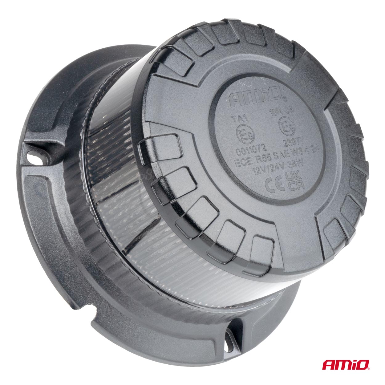 AMIO - Φαρος Φιμε Heavy Duty W28B 12/24V Πορτοκαλι 16LED Βιδωτος Υ77MM Φ110MM - 1 Τεμ. (04109/AM) - Thumbnail 2