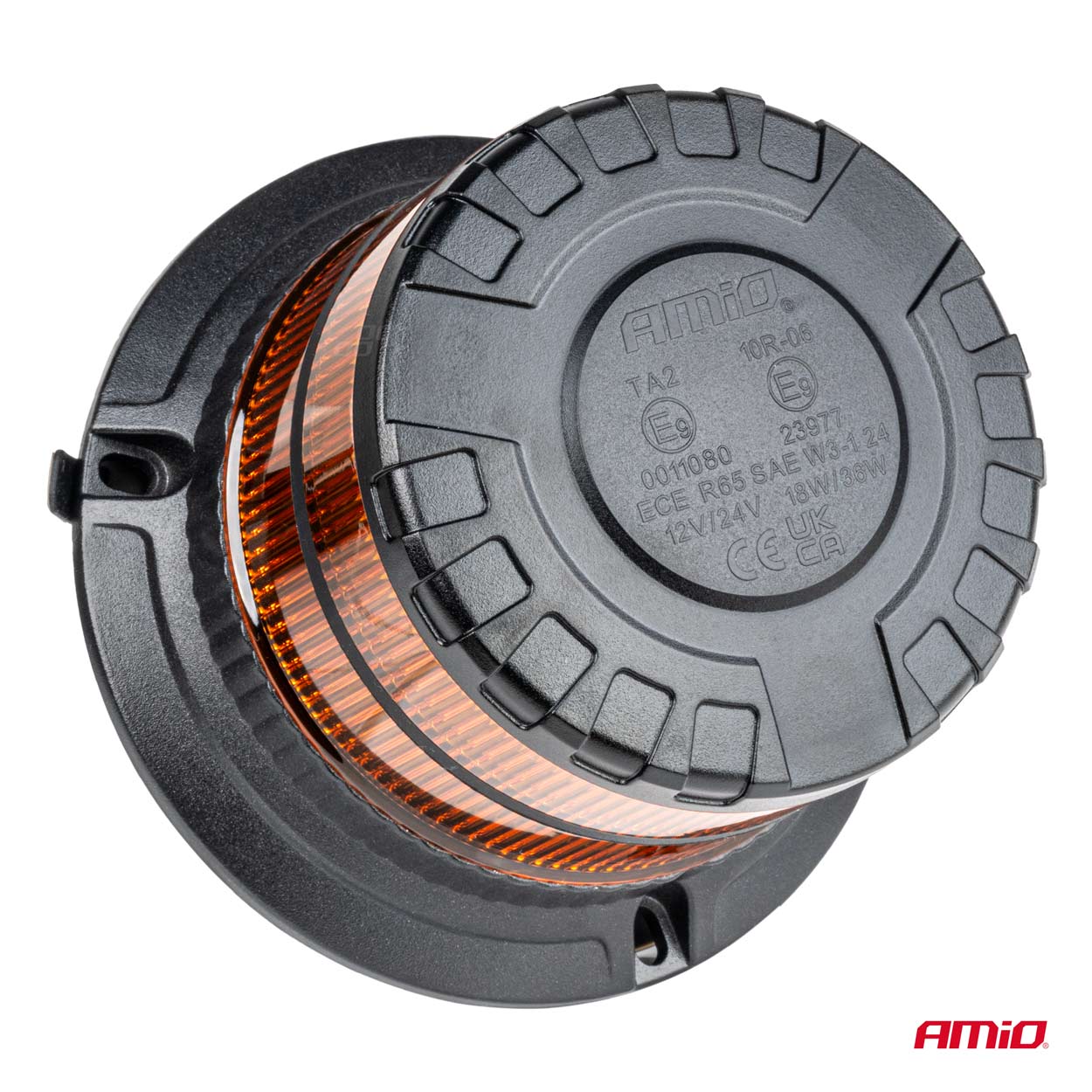 AMIO - Φαρος Heavy Duty W29M 12/24V Πορτοκαλι 16LED Μαγνητικος/βιδωτος Με Φις Αναπτηρα Υ103MM Φ110MM - 1 Τεμ. (04110/AM) - Thumbnail 2