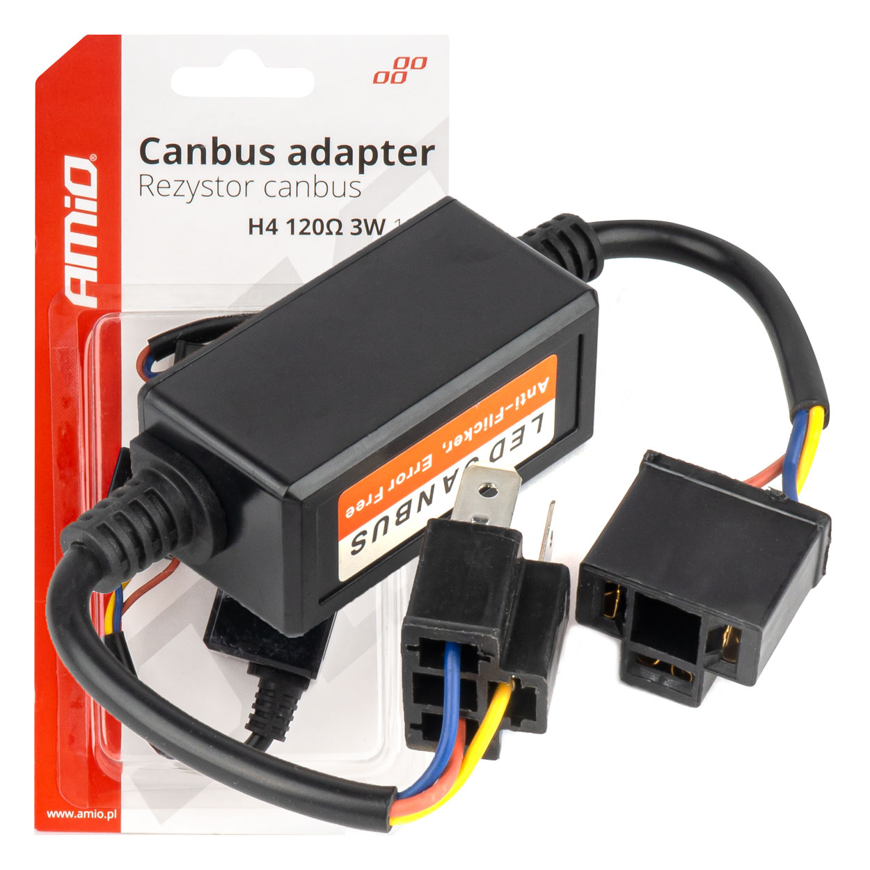 Amio - ΑΝΤΙΣΤΑΣΗ ΓΙΑ ΛΑΜΠΕΣ LED H4 12V 3W 120Ω - 1 τεμ. (04127/AM)