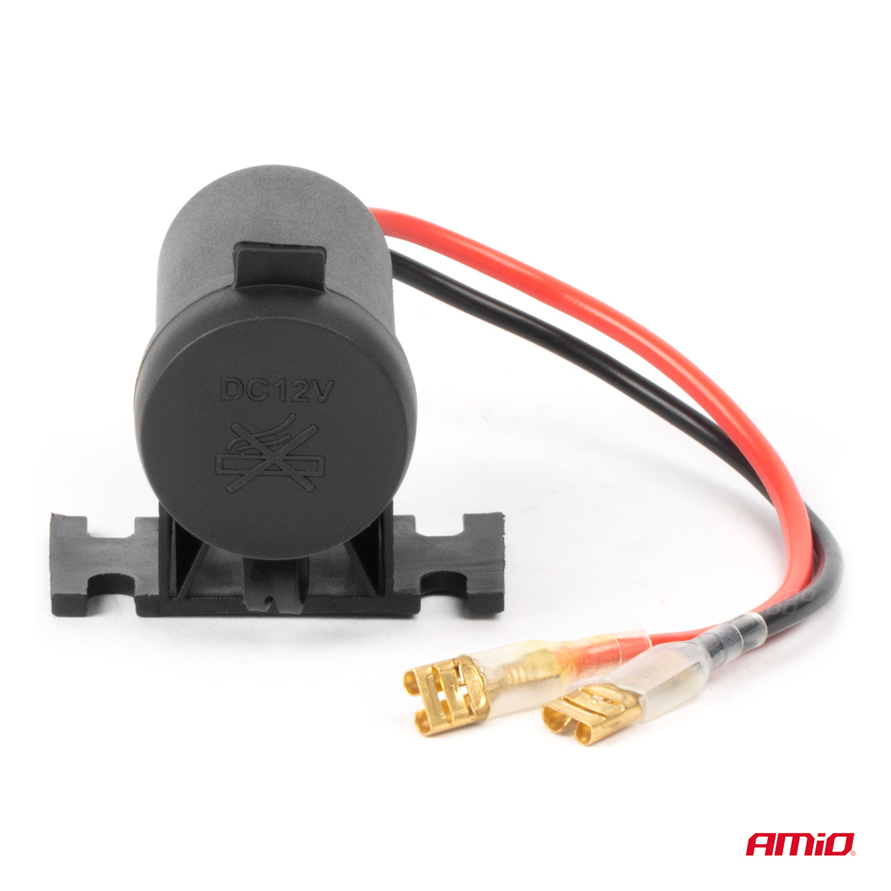AMIO - Πριζα Με Μονη Υποδοχη Για Φις Αναπτηρα 12/24V Αδιαβροχη - 1 Τεμ. (04129/AM) - Thumbnail 2