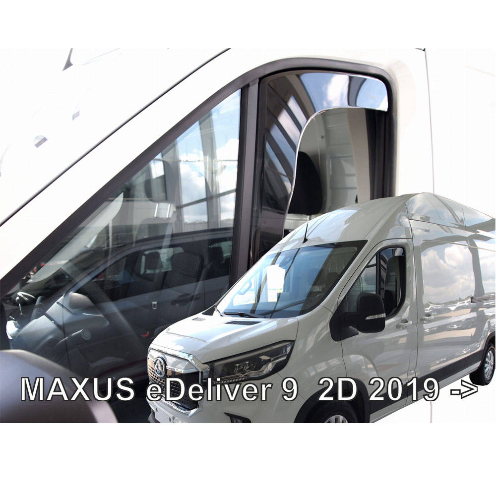 ΑΝΕΜΟΘΡΑΥΣΤΕΣ ΓΙΑ MAXUS EDELIVER 9 2D 2019+ ΖΕΥΓΑΡΙ ΑΠΟ ΕΥΚΑΜΠΤΟ ΦΙΜΕ ΠΛΑΣΤΙΚΟ HEKO - 2 ΤΕΜ
