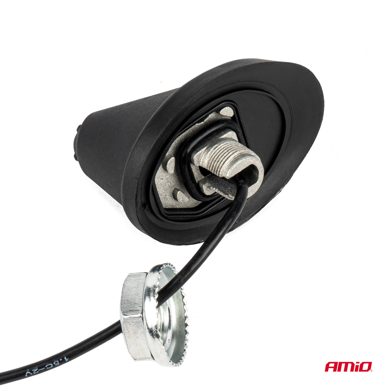 AMIO - Κεραια Οροφης ANT10 25.4 Cm Με Καλωδιο 20CM Και Φισα RAKU-2 Universal Μαυρη - 1 Τεμ. (04154/AM) - Thumbnail 3