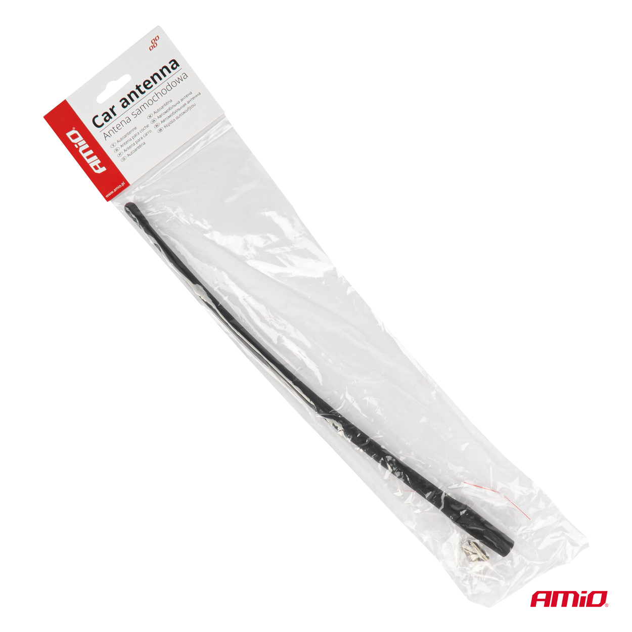 AMIO - Κεραια Οροφης ANTM12 33CM Με 2 Ανταπτορες 5-6MM Μαυρη - 1 Τεμ. (04162/AM) - Thumbnail 4