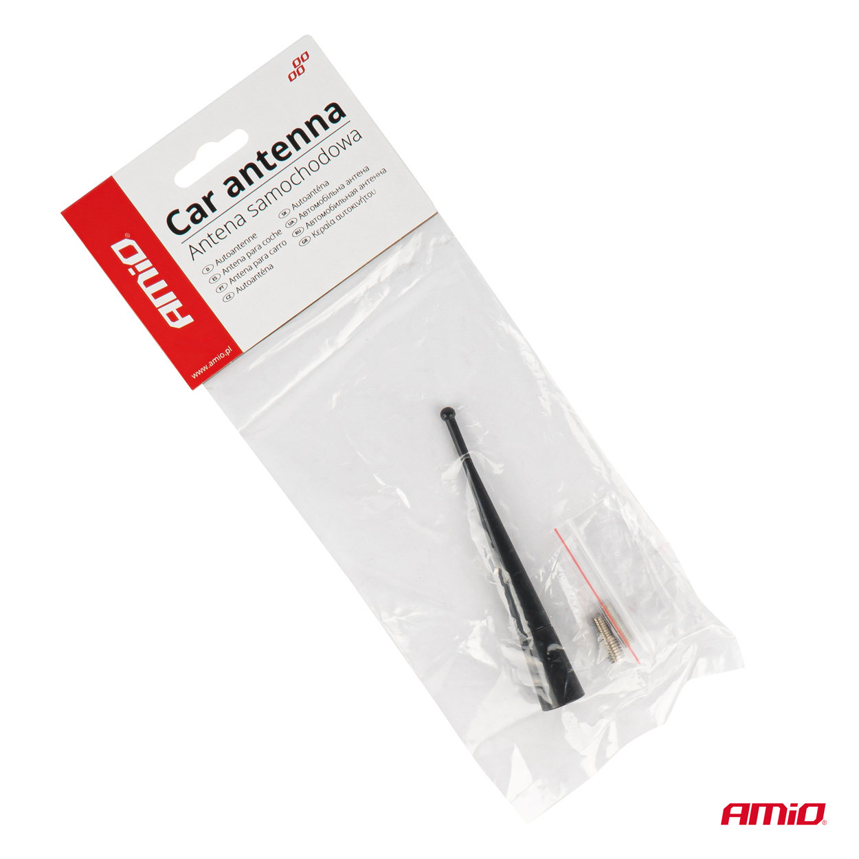 AMIO - Κεραια Οροφης ANTM13 10CM Με 2 Ανταπτορες 5-6MM Μαυρη - 1 Τεμ. (04163/AM) - Thumbnail 3