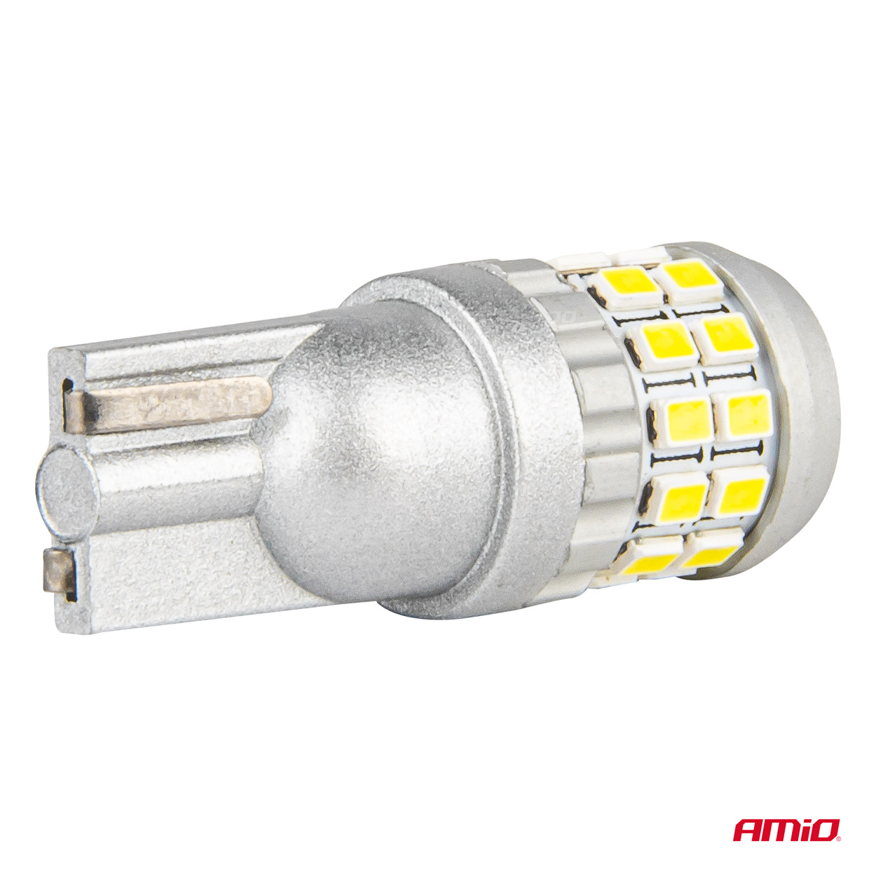 AMIO - Λαμπακια T10 W5W 12V/24V LED Can-bus 30XSMD 2016 Λευκο 5500K - 2 Τεμ. (04233/AM) - Thumbnail 3