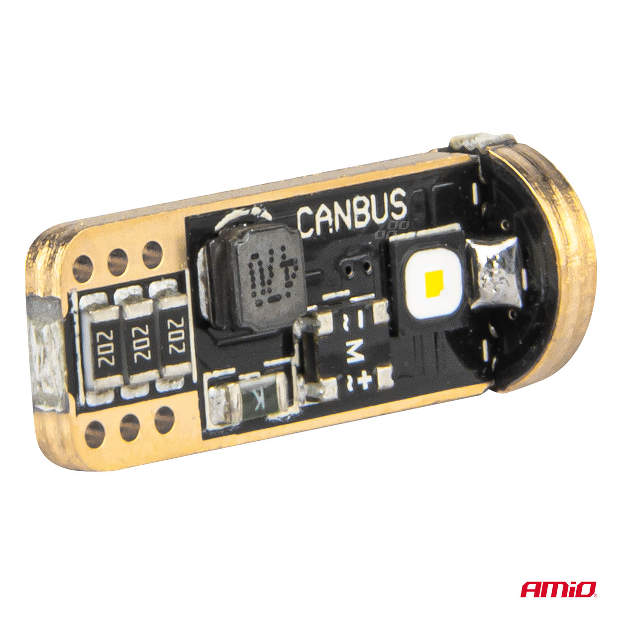 AMIO - Λαμπακια T10 W5W 12V/24V LED Can-bus 3XSMD 3838 Λευκο 5500K - 2 Τεμ. (04246/AM) - Thumbnail 3