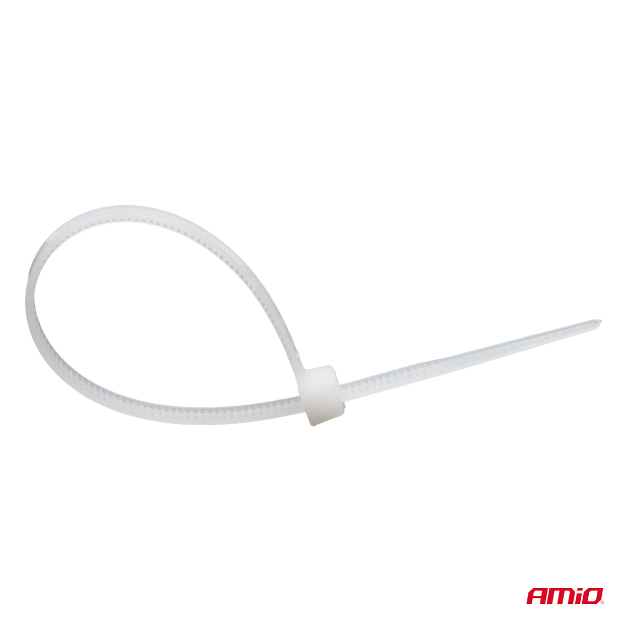 AMIO - Δεματικα/δετικα Καλωδιων Tie Wrap (ταιραπ) 2.5 X 150MM (λευκο) - 100 Τεμ. (04306/AM) - Thumbnail 2