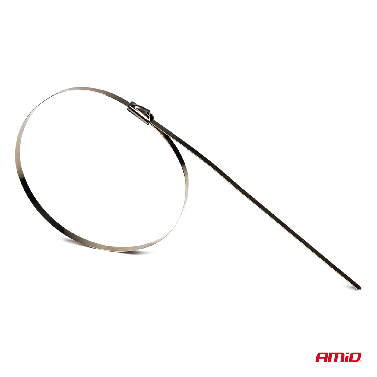 AMIO - Δεματικα/δετικα Καλωδιων Tie Wrap (ταιραπ) Μεταλλικα 4,6 X 100MM - 100 Τεμ. (04319/AM) - Thumbnail 2