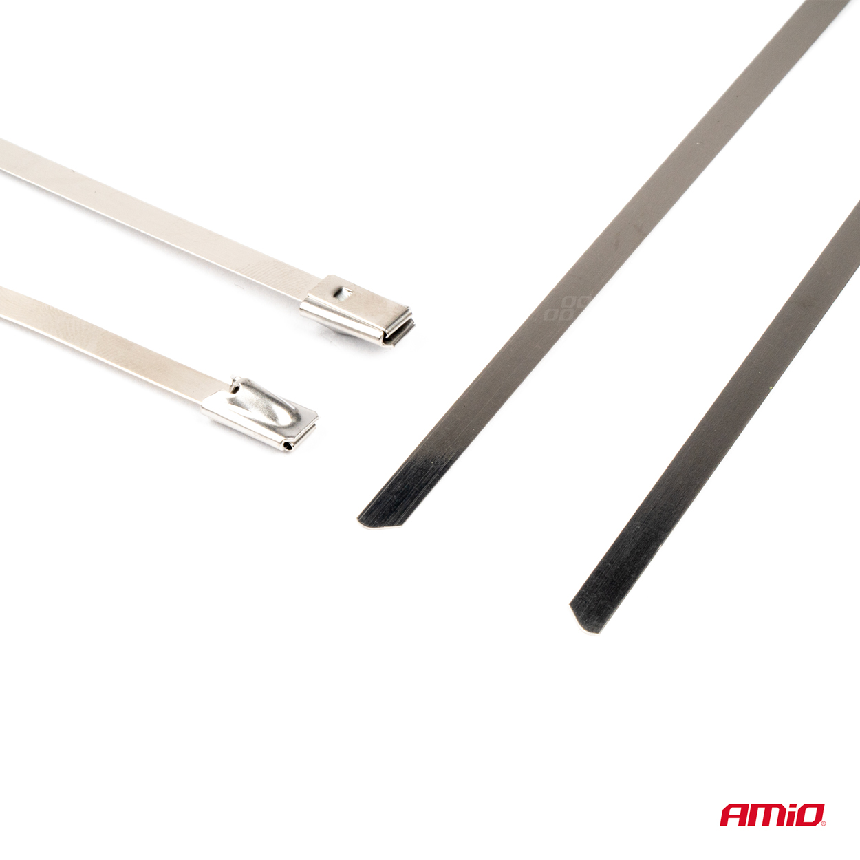 AMIO - Δεματικα/δετικα Καλωδιων Tie Wrap (ταιραπ) Μεταλλικα 4,6 X 200MM - 100 Τεμ. (04321/AM) - Thumbnail 3