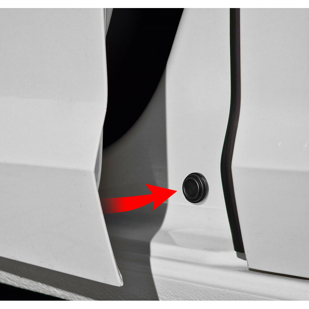 Προστατευτικα Για Κλεισιμο Πορτας Φ26X8MM Σιλικονης Στρογγυλα Μαυρα LAMPA - 4 Τεμ. - Thumbnail 2