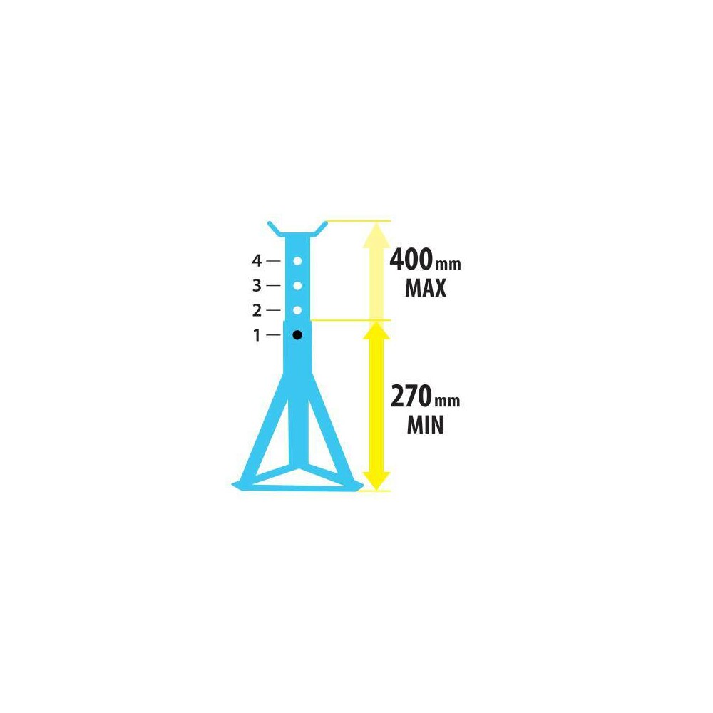 Στριποδο 4 Επιπεδων MAX300KG Υψους 270-400MM LAMPA - 1 Τεμ. - Thumbnail 3