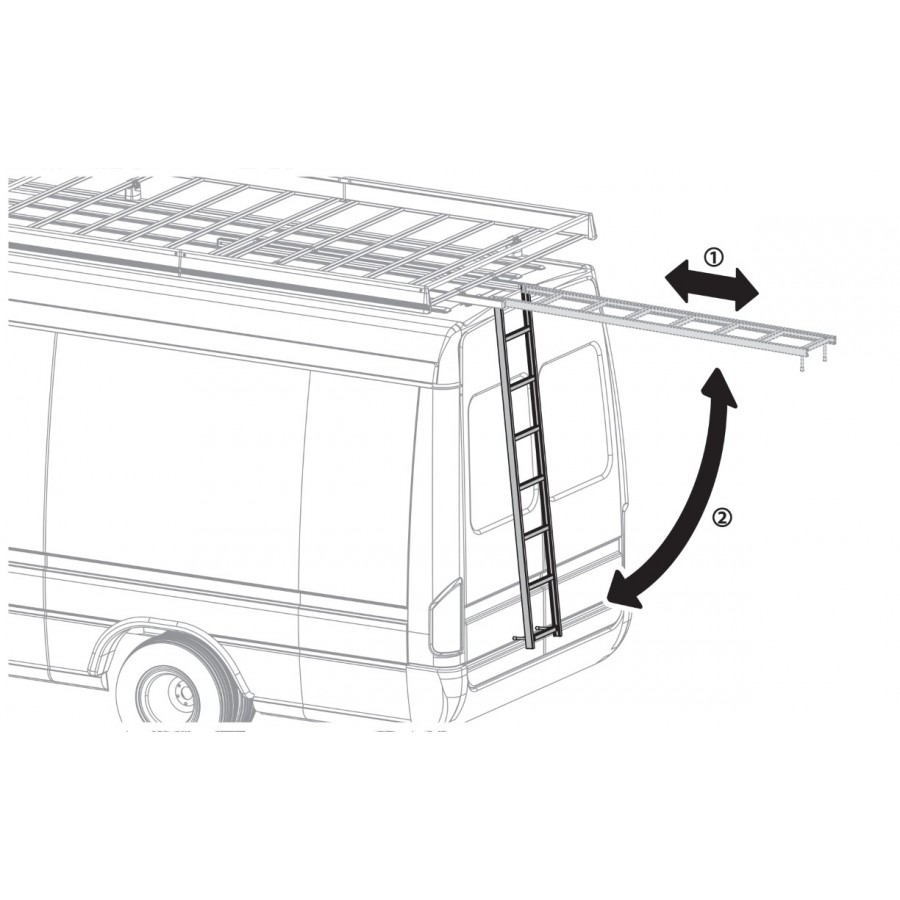 Σκαλα Αλουμινιου Kargo Steel Ladder C-1 210CM - Thumbnail 2