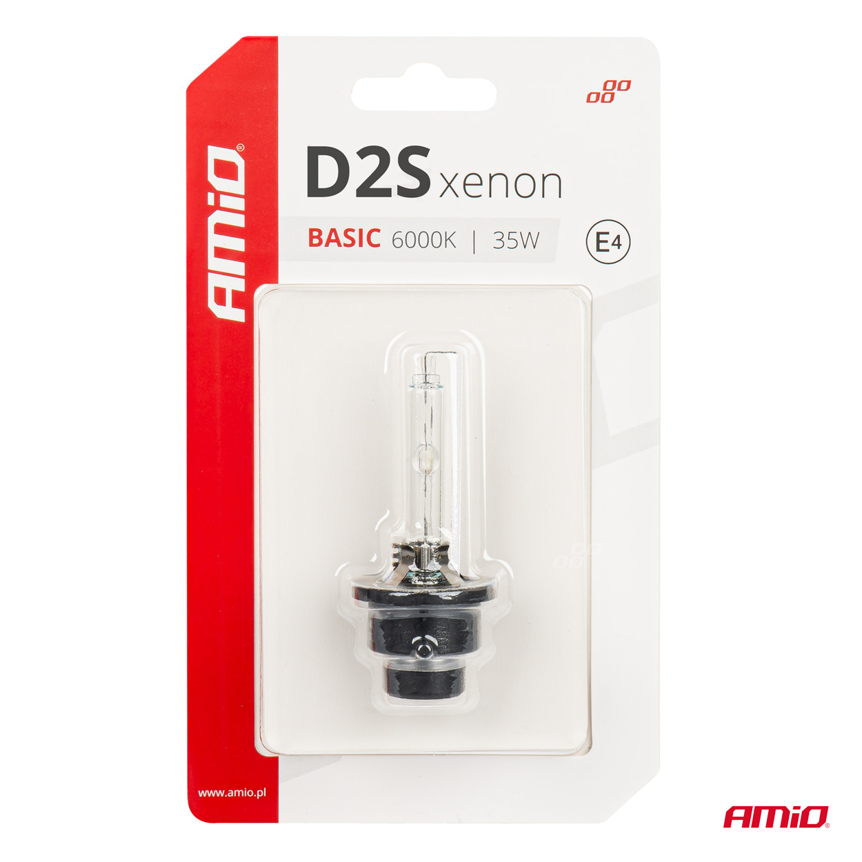 AMIO - Ανταλλακτικη Λαμπα Χενον Basic D2S 12V 6.000K 35W Blister Card - 1 Τεμ. (03861/AM) - Thumbnail 3