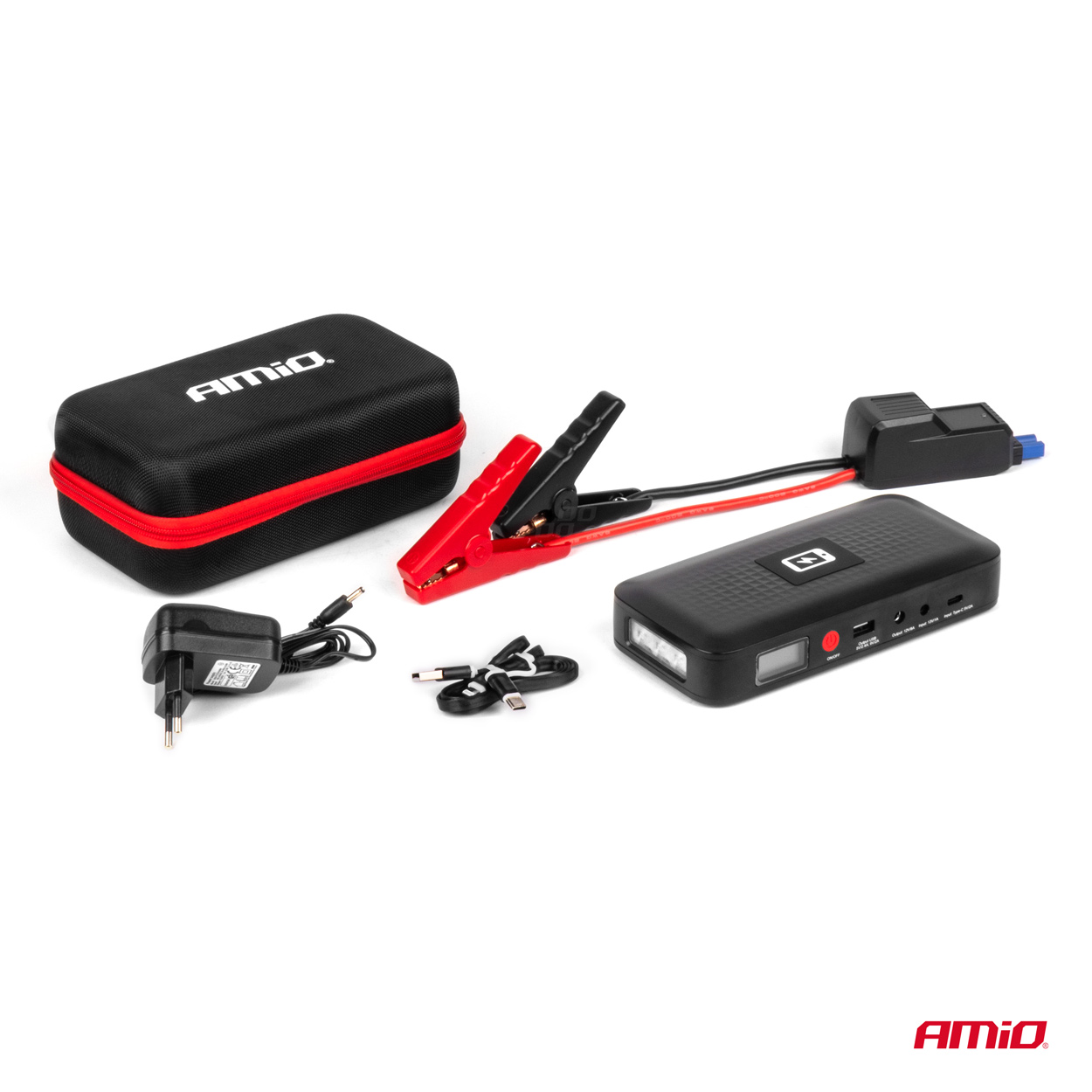 AMIO - Εκκινητης Μπαταριας - Starter Powerbank 12V 4000MAH 800A Με Οθονη Lcd & Ασυρματη Φορτιση - 1 Τεμ. (04055/AM) - Thumbnail 4