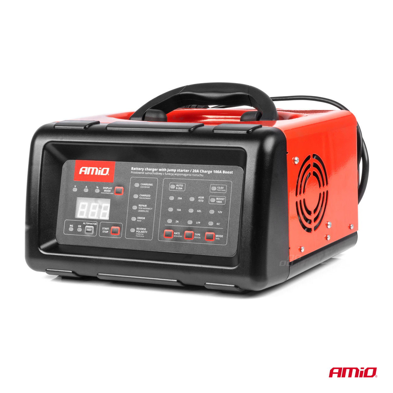 AMIO - Εκκινητης/φορτιστης Μπαταριας 6/12V (100α Start Engine) - 1 Τεμ. (04057/AM) - Thumbnail 2