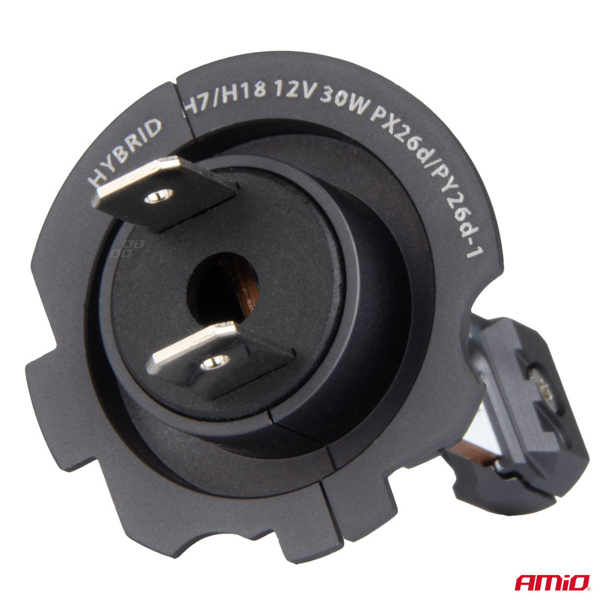 AMIO - Λαμπες LED H7/H18 12V 60W 6.000K 5.600LM +400% LED Can-bus Hybrid Series - 2 Τεμ. (04115/AM) - Thumbnail 5