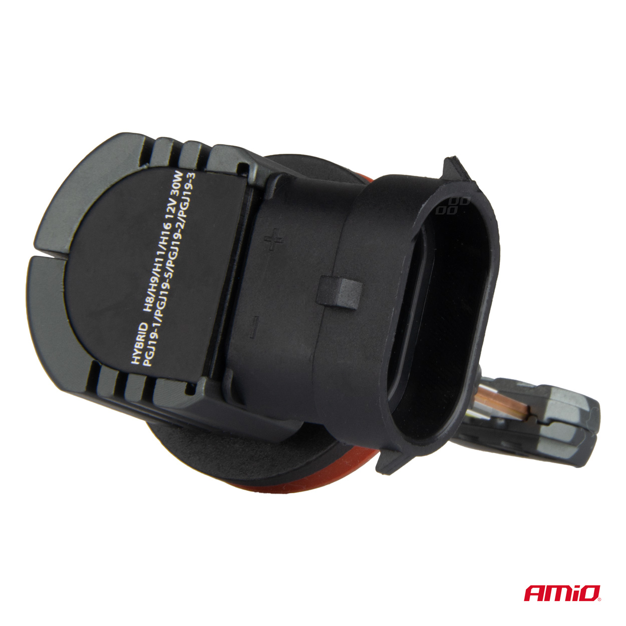AMIO - Λαμπες LED H8/H9/H11/H16 12V 60W 6.000K 5.600LM +400% LED Can-bus Hybrid Series - 2 Τεμ. (04116/AM) - Thumbnail 3